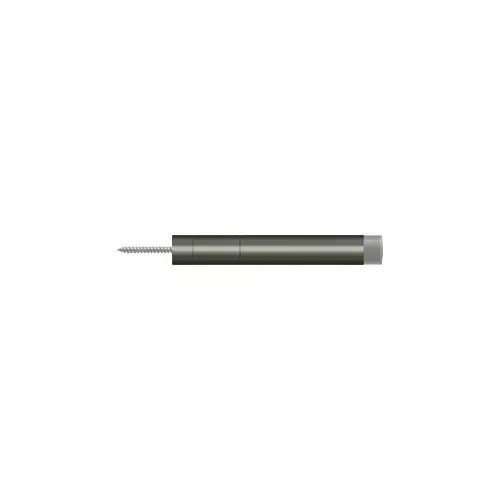 Deltana BDS450U15A Extension Baseboard Door Bumper, Solid Brass in Antique Nickel