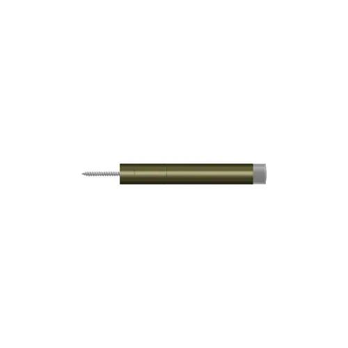 Deltana BDS450U5 Extension Baseboard Door Bumper, Solid Brass in Antique Brass