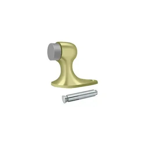 Deltana FDB218U3-UNL Floor Door Bumper 2-1/8", Solid Brass in Unlacquered Brass