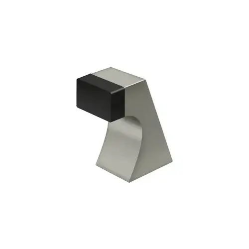 Deltana FDB250U15 Floor Door Bumper 2-1/2", Contemporary, Solid Brass in Brushed Nickel