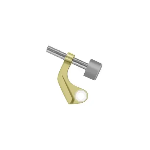 Deltana HPS88U3 Hinge Pin Stop, Hinge Mounted for Steel Hinges in Polished Brass