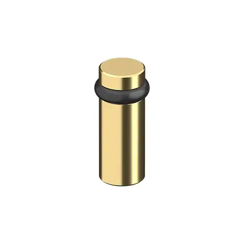 Deltana UFB6000CR003 ROUND UNIVERSAL FLOOR BUMPER 3", SOLID BRASS in PVD Polished Brass