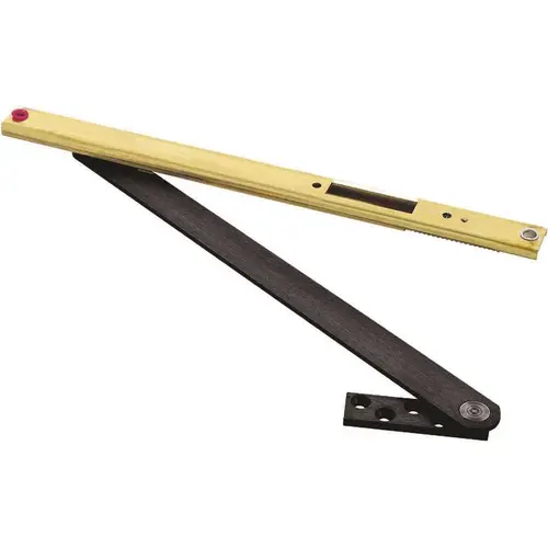 Glynn Johnson 104S-SPBLK Heavy Duty Size 4 Surface Concealed Overhead Stop Black Finish