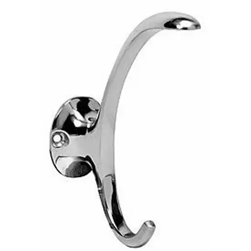 Ives Residential 574A26 Aluminum Coat and Hat Hook Bright Chrome Finish