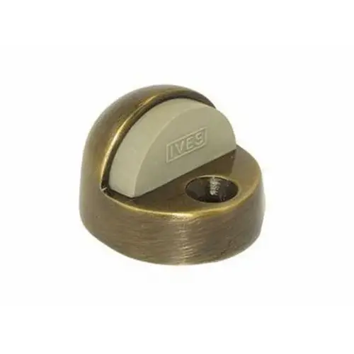 Ives Residential FS438 US5 Solid Brass 1-3/8" Floor Dome Stop Antique Brass Finish