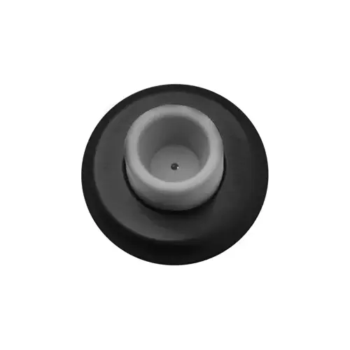 Rockwood 409.BSP Rubber Bumper Wrought Wall Stop BSP Black Suede Powder Coat Finish