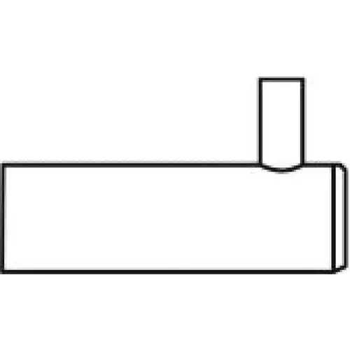 Rockwood RM823 US32D 2" Modern Robe Hook with Tab Satin Stainless Steel Finish