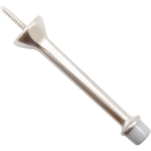 Stone Harbor Hardware 31503-15 4" Heavy-Duty Solid Door Stop - Satin Nickel