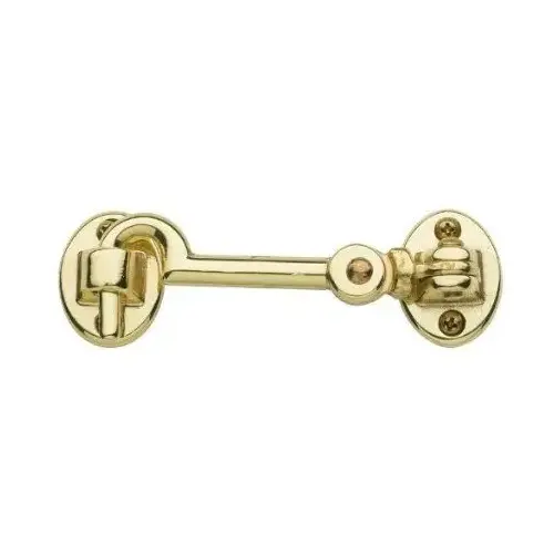 Baldwin 0951003 3-1/2" Swivel Cabin Door Hook Lifetime Brass Finish