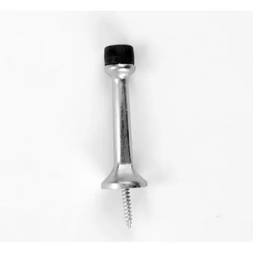 Don Jo 1504-626 Rigid Base Stop, Cast Aluminum, 1" Base, 3" Projection, Satin Chrome