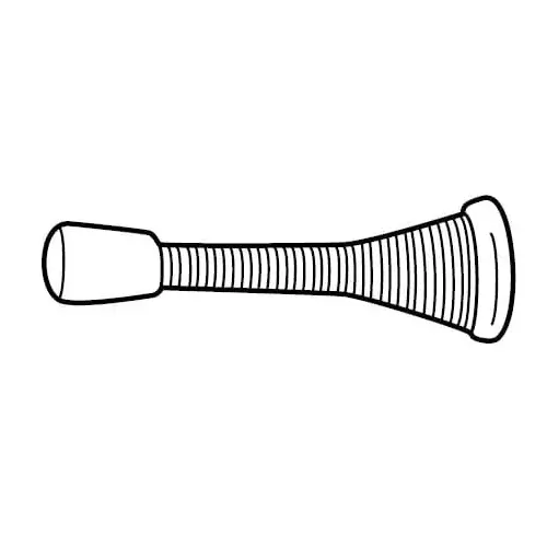 Don Jo 1509613 3-1/8" Spring Wall Stop Oil Rubbed Bronze Finish