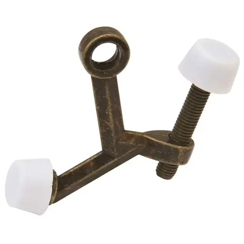 National Brand Alternative MP9096 Antique Brass Hinge Pin Door Stop - pack of 10