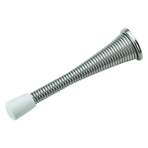 National Hardware N830-169 Door Stop, 3-3/4 in Projection, Steel, Satin Chrome