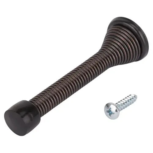 ProSource H62-B049-PS Heavy-Duty Spring, 5/16 in Dia Base, 3-1/8 in Projection, Plastic & Steel, Venetian Bronze