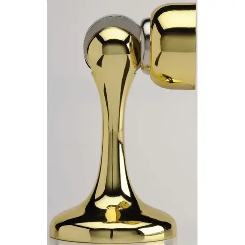SOSS MDHCUS3HS Carded Magnetic Door Holder and Stop Bright Brass Finish