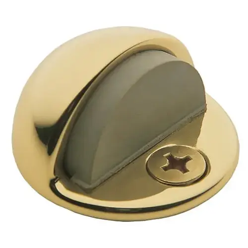 Baldwin 4010030 Half Dome Door Bumper, Polished Brass