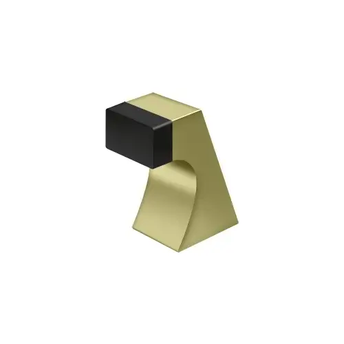Deltana FDB250U3-UNL Floor Door Bumper 2-1/2", Contemporary, Solid Brass in Unlacquered Brass