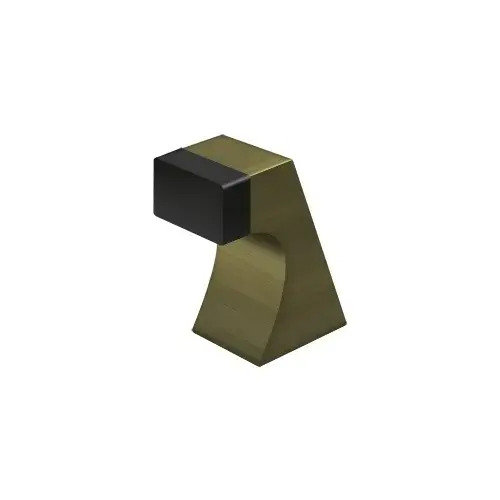 Deltana FDB250U5 Floor Door Bumper 2-1/2", Contemporary, Solid Brass in Antique Brass