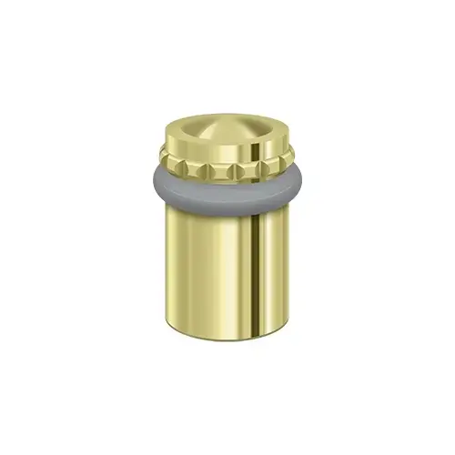 Deltana UFBP5000U3 Round Universal Floor Bumper Pattern Cap 2-1/8", Solid Brass in Polished Brass