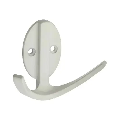 National Hardware N807-010-XCP5 V8010 Robe Hook, 2-Hook, Zinc - pack of 5