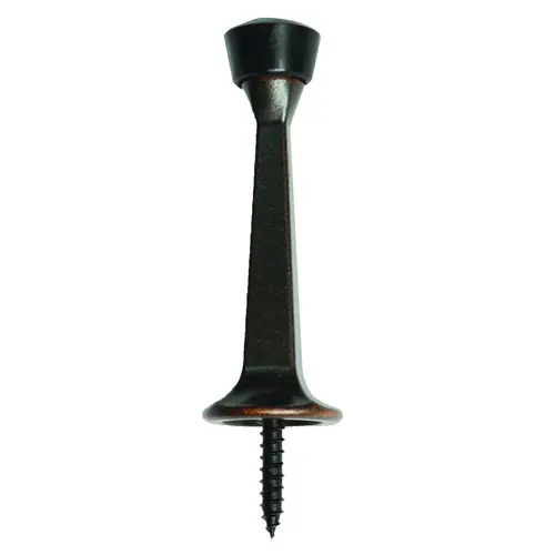 ProSource CL-208P-VB-PS Heavy-Duty Rigid Door Stop, 1 in Dia Base, 3 in Projection, Die-Cast Zinc & Plastic Venetian Bronze