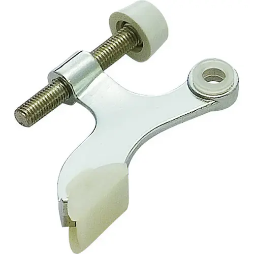ProSource H20-B042-PS Deluxe Hinge Pin Door Stop, 2-5/8 in Projection, Die-Cast Zinc & Plastic, Chrome