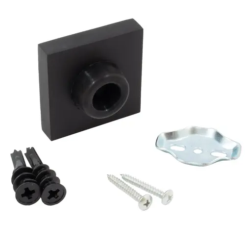 Stone Harbor Hardware 31408-19 2-1/4" Contemporary Square Wall Stop - Matte Black