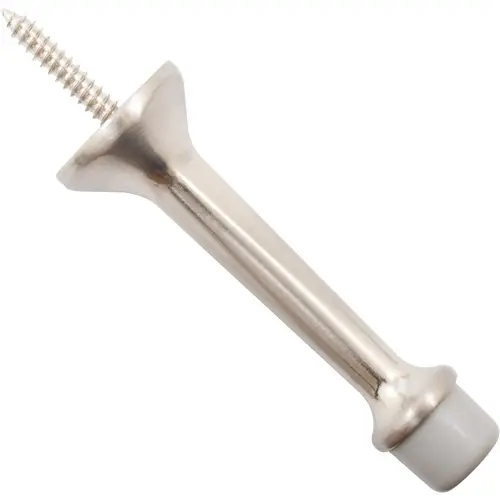 Stone Harbor Hardware 31504-15 3" Heavy-Duty Solid Door Stop - Satin Nickel