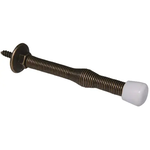 Ultra Hardware 61702 3 In. Oil Rubbed Bronze Plastic Tip Spring Door Stop