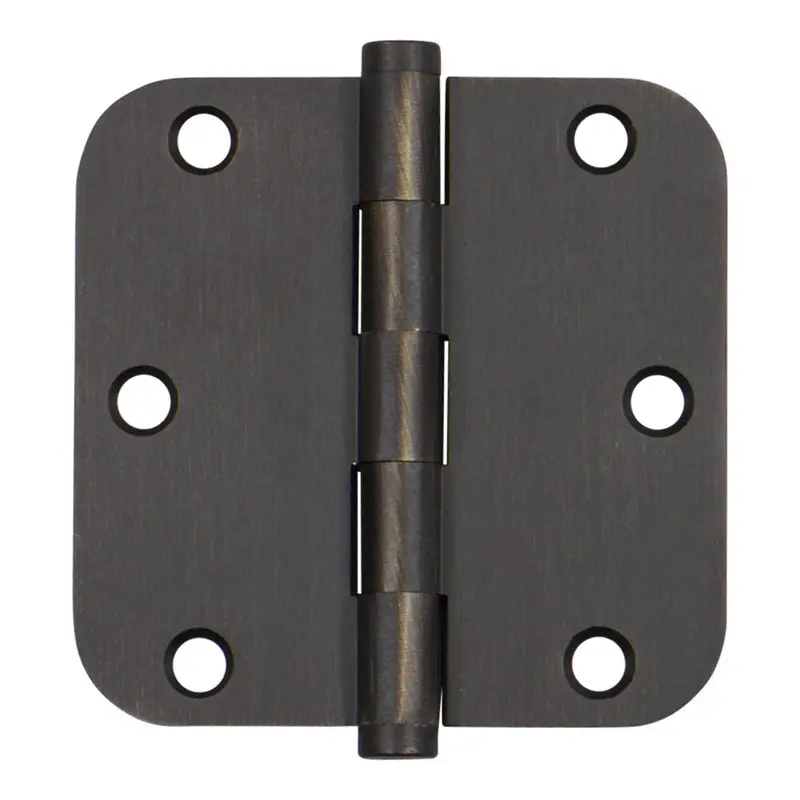 5/8" Radius Solid Brass Hinge3-1/2" x 3-1/2" / Oil Rubbed Bronze