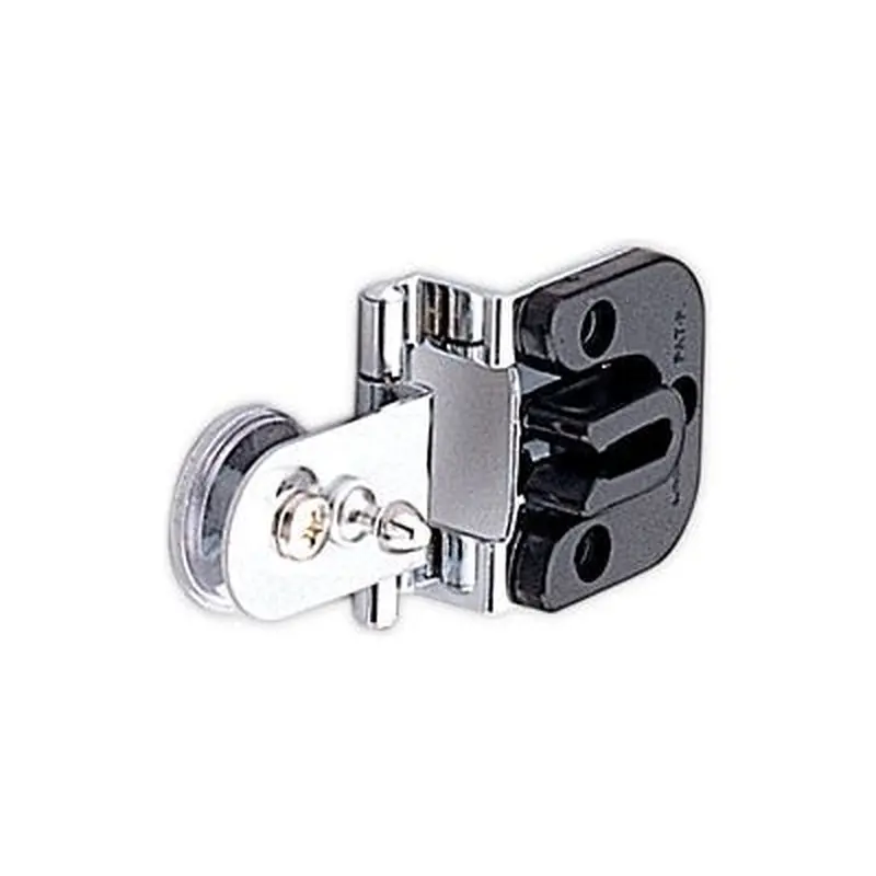 Glass Door Hinge OverlayPolished Chrome