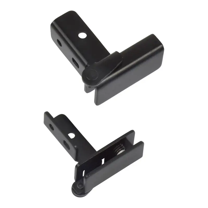 Overlay Glass Door Hinge, Non-BoreBlack