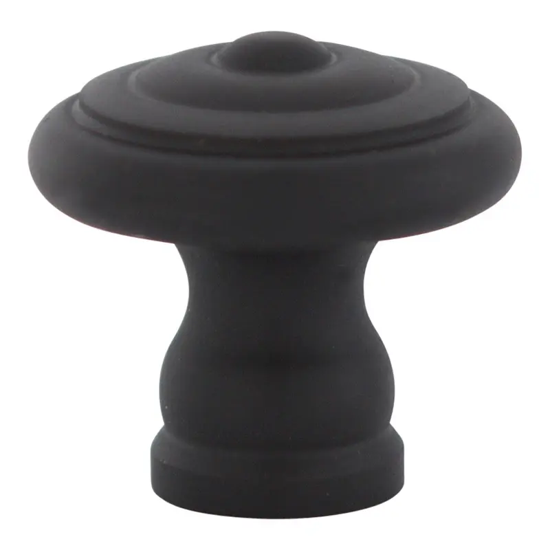 Solid Ringed KnobBrushed Nickel