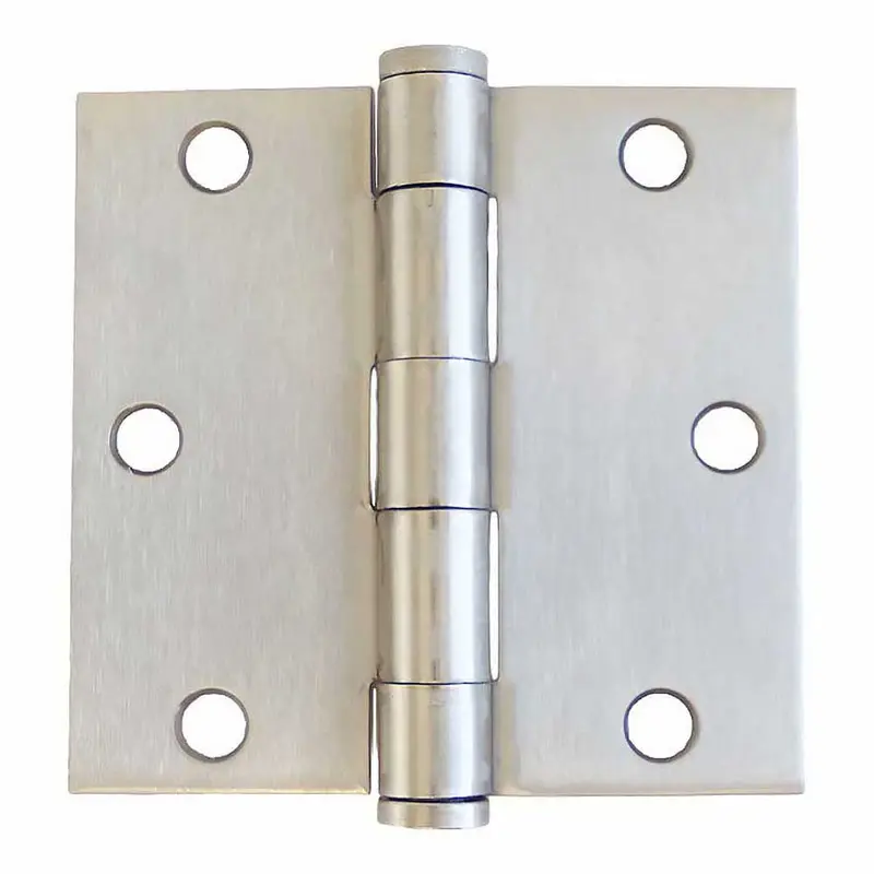 Stainless Steel American Made HingeSatin Stainless Steel / 3-1/2" x 3-1/2"