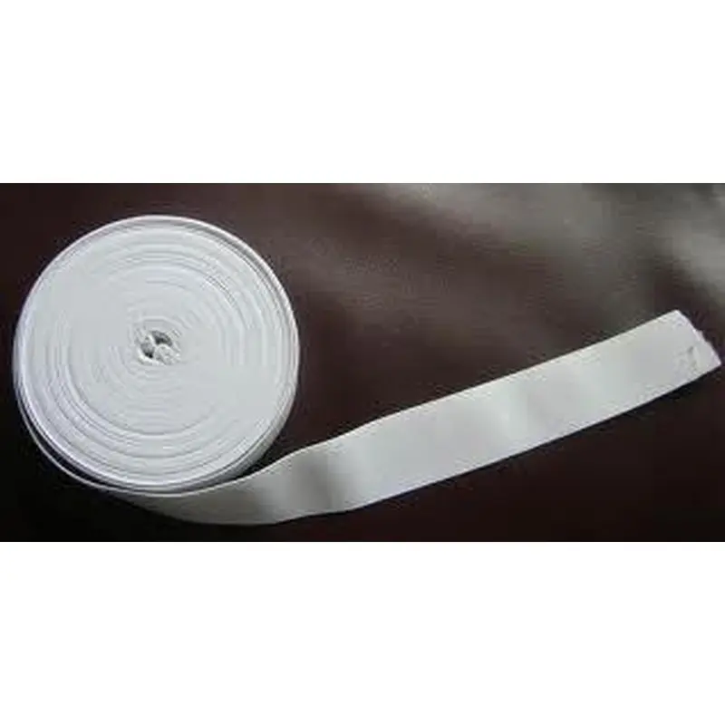 1" Braided Elastic - White