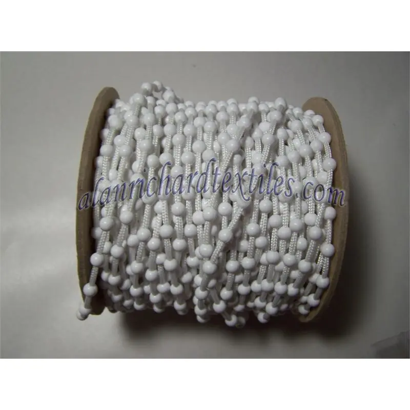 #10 Plastic Ball Chain 100yd/RollWhite
