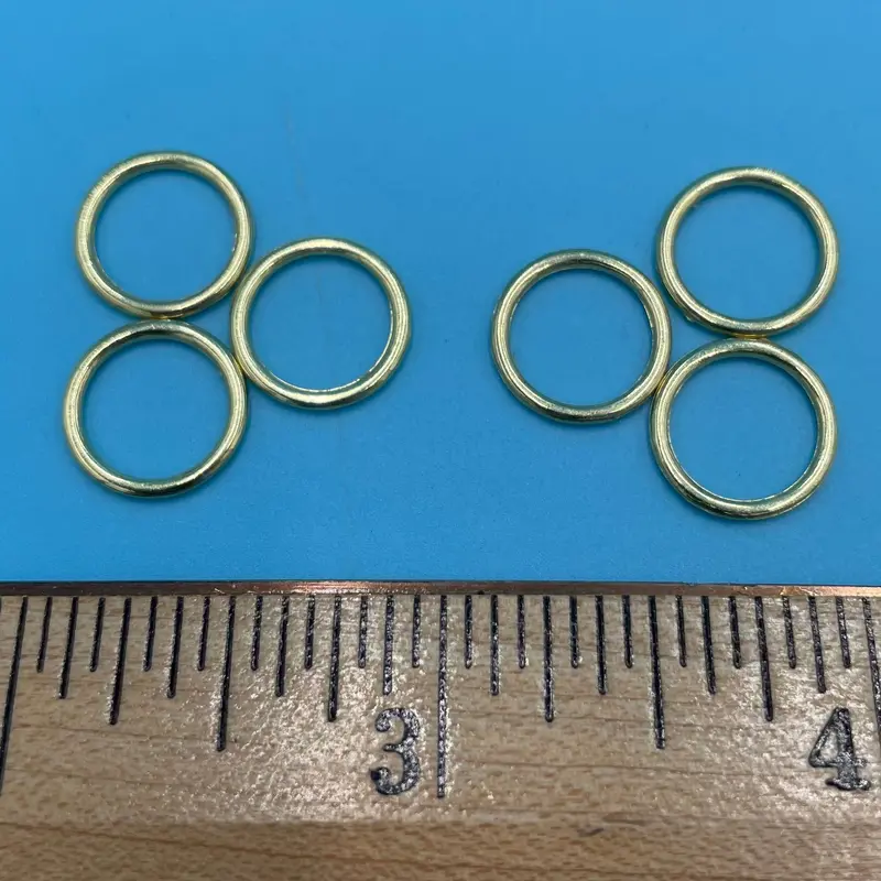 3/8" Brass Metal Roman Shade Rings (1000/bag)