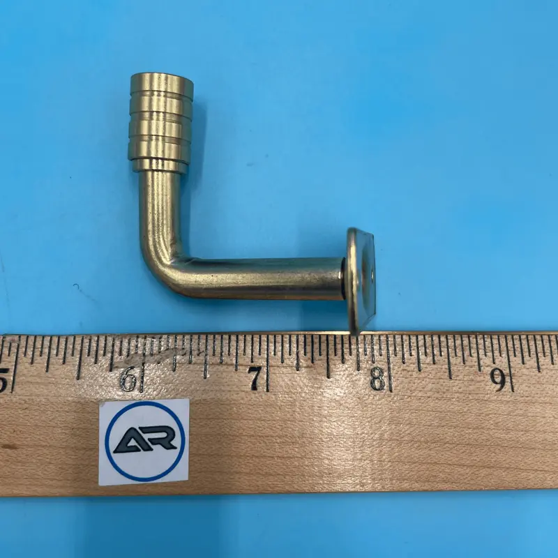 3/8" Gooseneck Cafe Curtain Rod Bracket with 1-1/2" Projection (pair)