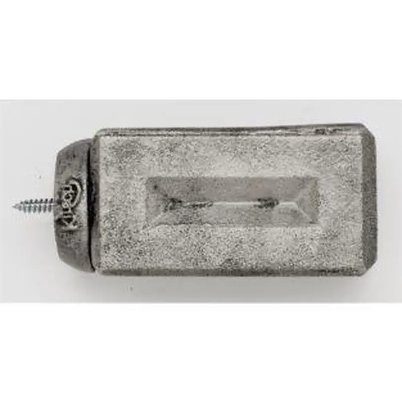 Beveled Brick Finial With Plug - 011 - Antique Pewter
