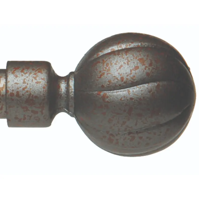 Bola Finial 20mm-graphite Rust