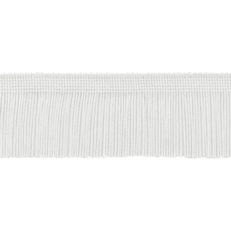 Chainette Fringe 4" - A01 White