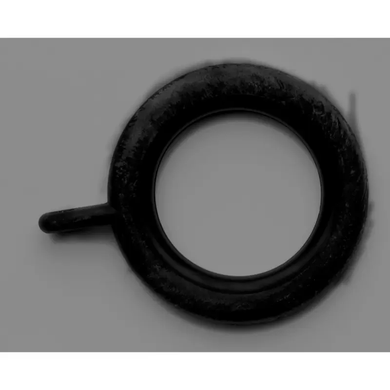 Smooth Iron Ring 30mm-black