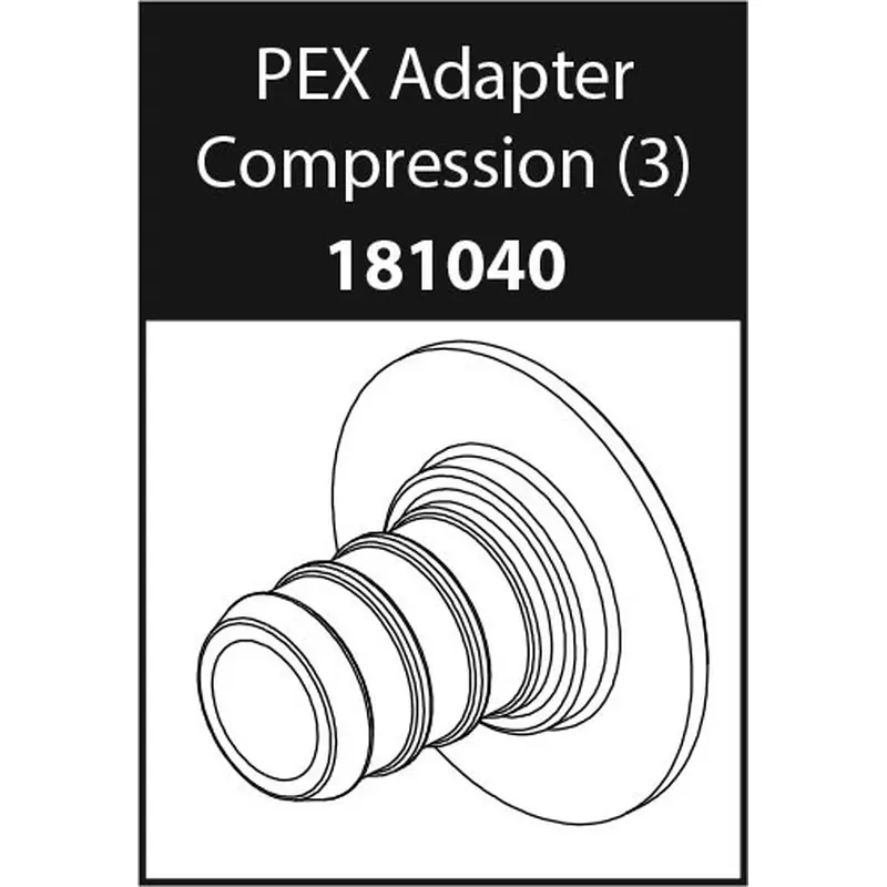 Commercial Parts & Accessories PEX Adapter Compression (Package of 3)N/A