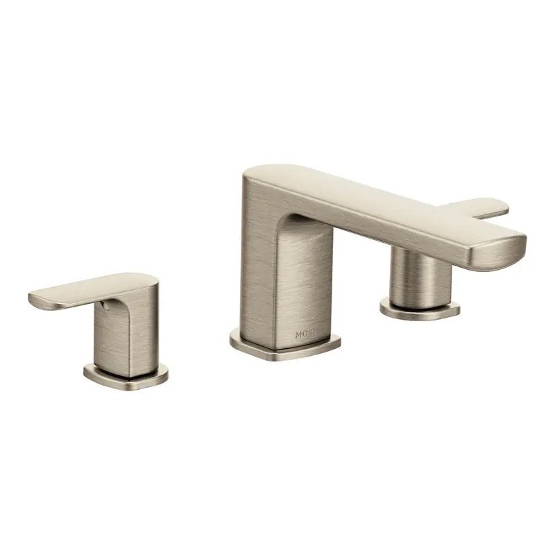 Rizon Chrome Two-Handle Low Arc Roman Tub FaucetChrome