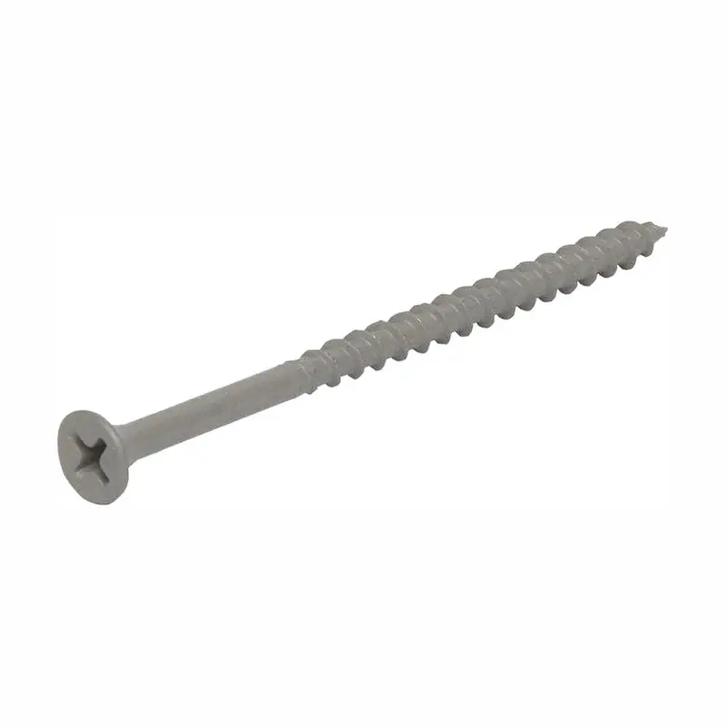 #8 x 2-1/2 in. Philips Bugle-Head Coarse Thread Sharp Point Polymer Coated Exterior Screws (1 lb./Pack)25 / 25 / 2-1/2 in