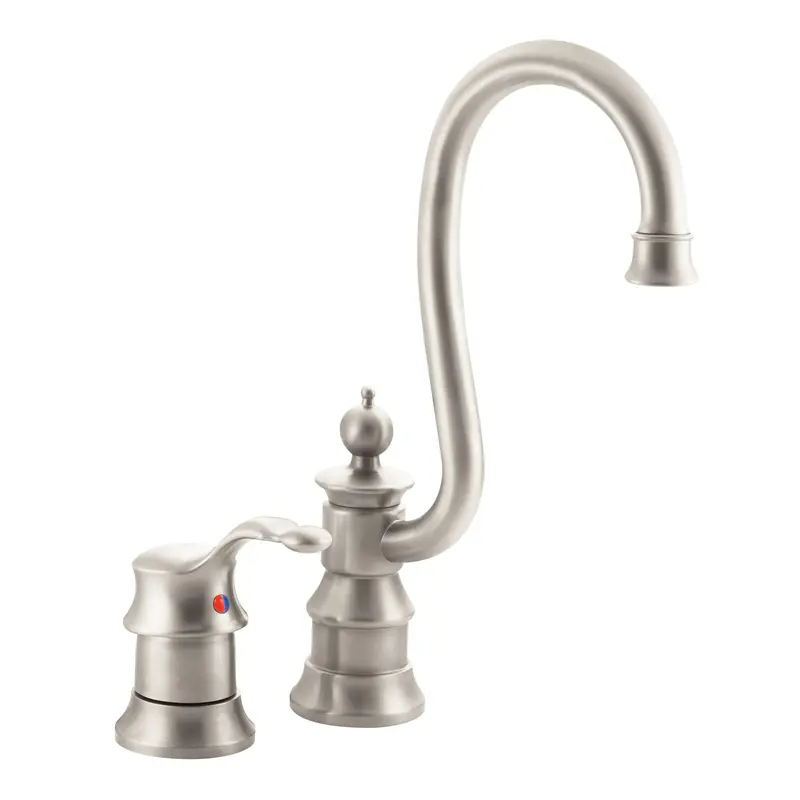 Waterhill Chrome one-handle high arc bar faucetChrome