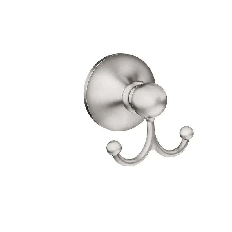 Wembley Double Robe HookBrushed Nickel