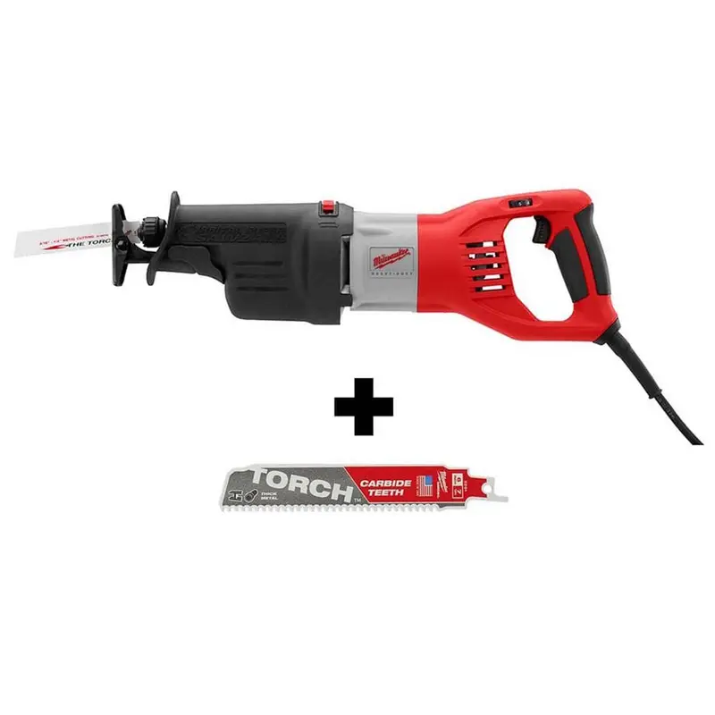 15 Amp 1-1/4 in. Stroke Orbital SUPER SAWZALL Reciprocating Saw W/ Hard Case & Carbide SAWZALL Blade9.8 / each