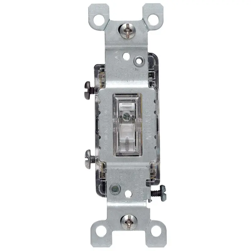 15 Amp Illuminated Toggle Switch, Clear0.15 / each
