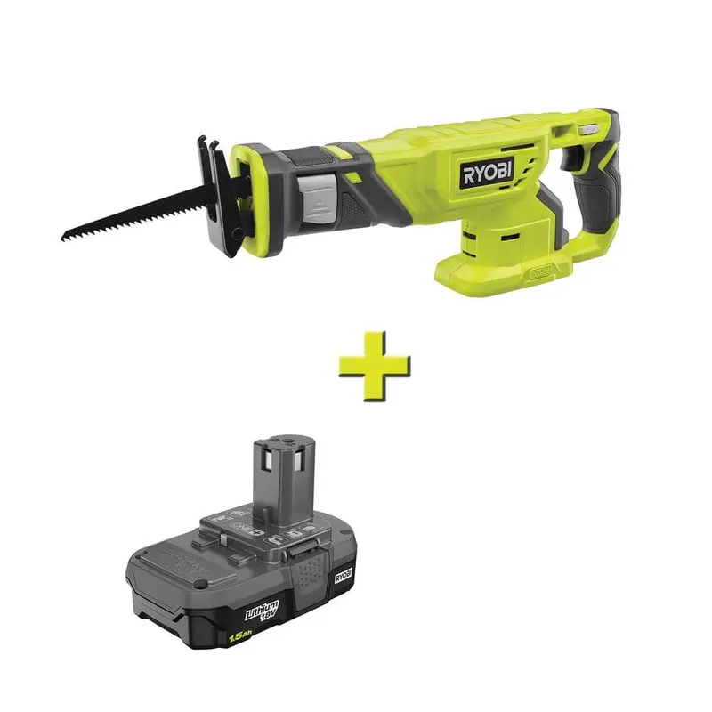 18-Volt ONE  Cordless Reciprocating Saw with 1.5 Ah Compact Lithium-Ion Battery4.65 / each
